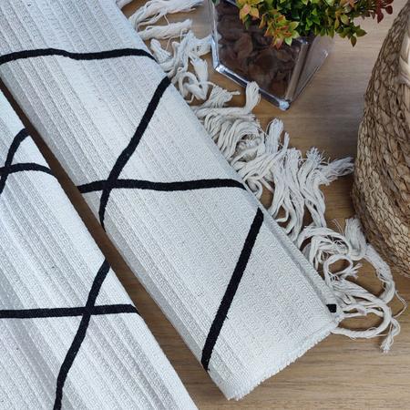 Jogo de tapete cozinha branco caramelo algodão 3 peças - Casa Coeva -  Tapetes, Mantas e Almofadas Artesanais