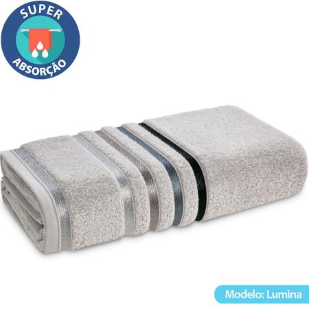Imagem de Jogo de toalhas Banhão Gigante Karsten Lumina 4 Peças - Fio Penteado - Emcompre