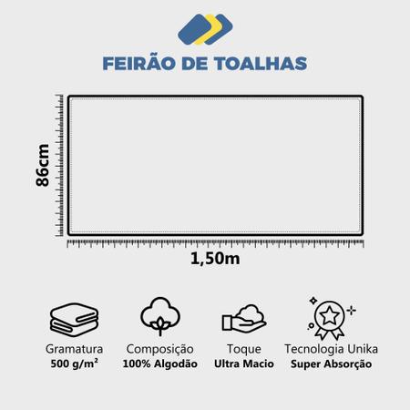 Imagem de Jogo de Toalhas Gigantes 5 peças Fio Penteado Max Karsten 500g/m² - Unika