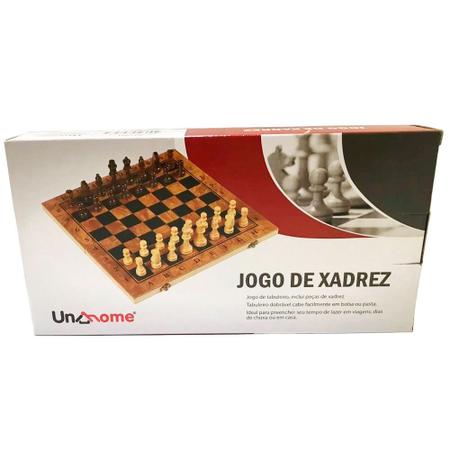 Jogo de xadrez dobrável de luxo em madeira FSC®.