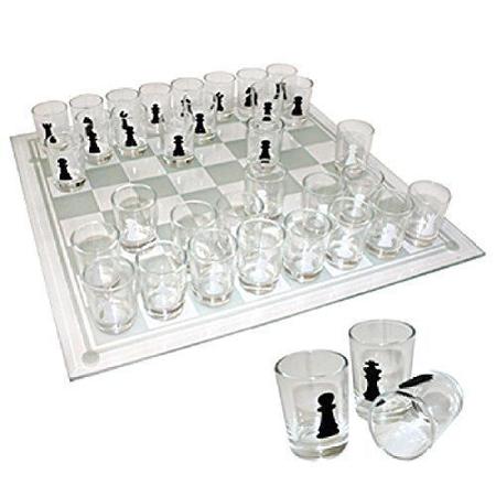 Jogo de Xadrez Shot Drink 35x35 Tabuleiro de Vidro - Western - Ifcat  ToyStore