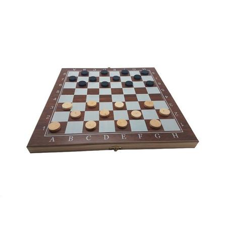 Jogo de xadrez De Madeira 3 Em 1 40 x 40 Cm - CHESS - Jogo de Dominó, Dama  e Xadrez - Magazine Luiza