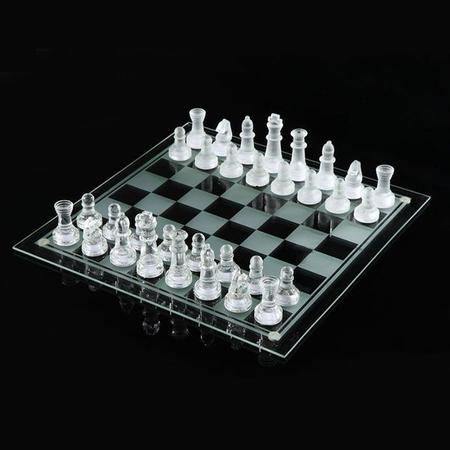 Jogo De Xadrez Profissional Tabuleiro E Peças Em Vidro Luxo - Glass Chess -  Jogo de Dominó, Dama e Xadrez - Magazine Luiza