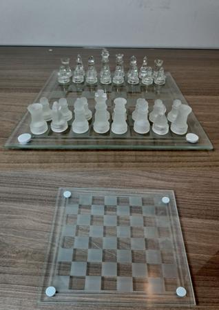 Jogo de xadrez De Vidro 25 x 25 CM-O Galileu Magazine