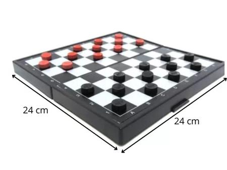 Jogo de Xadrez Magnético Portátil em Plástico e Imã 123Útil - 123