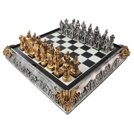 Jogo de Xadrez Luxo A Grande Batalha Inglesa Verito - Jogo de