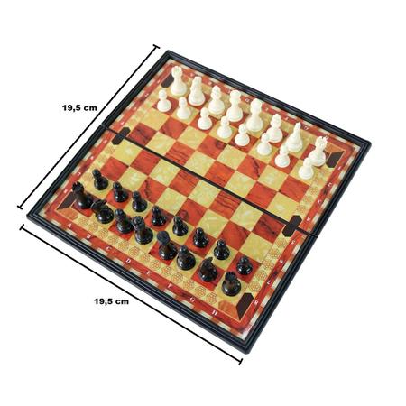 Jogo De Xadrez Magnético 19,5 x 19,5 Cm - Promotop