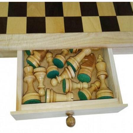 Kit 2 jogo xadrez E dama classic tabuleiro estojo pç maciças em