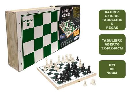 Tabuleiro Xadrez E Damas Classic Xalingo em Promoção na Americanas