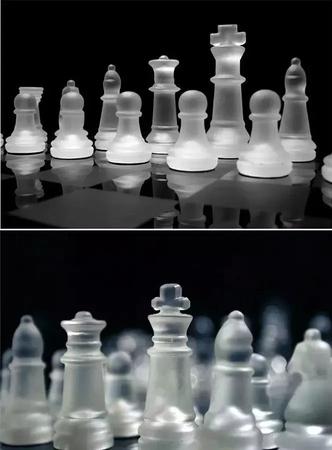 Jogo de xadrez De Vidro 20 x 20 Cm