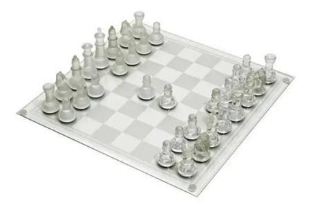 Jogo De Xadrez Profissional Tabuleiro E Peças Em Vidro Luxo - Glass Chess -  Jogo de Dominó, Dama e Xadrez - Magazine Luiza