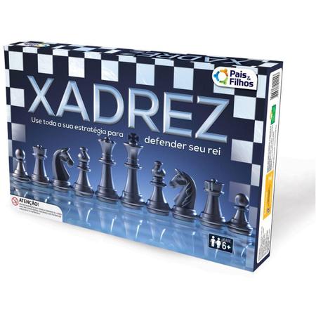 Jogo de Xadrez Rei - Tamanho Real 5,4cm - Pais e Filhos em