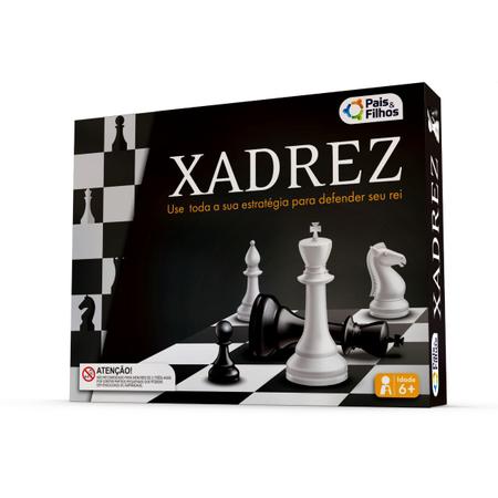 Jogo de xadrez rei tamanho real 5,4CM pais E filhos em Promoção na