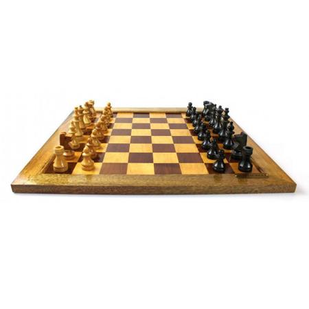 Jogo de xadrez madeira maciça tabuleiro estojo marchetado rei 08 cm -  Botticelli - Jogo de Dominó, Dama e Xadrez - Magazine Luiza