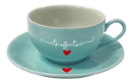 Jogo De Xícaras Para Chá Café Grande 160 Ml 12 Peças Fina Porcelana  Hauskraft Cor Vermelho - Maravilhas da China - Tem tudo o que você imagina