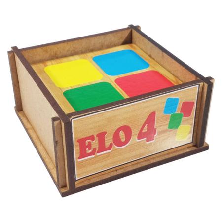 Kit 4 Jogos Educativos Jogo Emboscada + Jogo da Velha + Estacionamento  Maluco + 4 em Linha - Desenvolve o Raciocínio