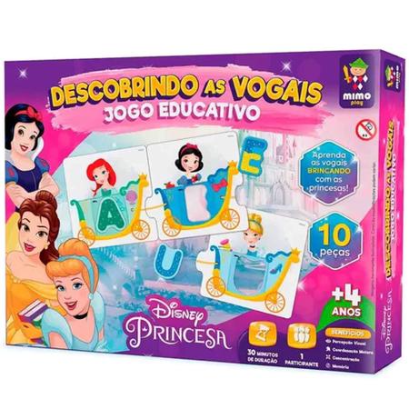 Princesas Disney, Educativo, Descobrindo as Vogais - Mimo Play - Mimo Toys