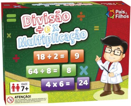 Jogo Divisão E Multiplicação Brinquedo Pedagógico - Pais E Filhos - Outros  Jogos - Magazine Luiza