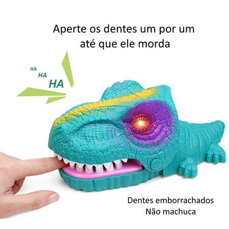 Jogo Dinossauro e Cachorro Bocão Brinquedo para Família Suspense