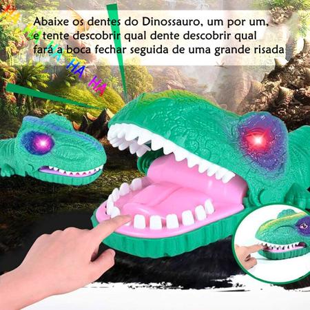 Jogo Dinossauro e Cachorro Bocão Brinquedo para Família Suspense