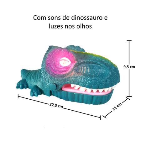 Imagem de Jogo Dinossauro Maluco Bocão Brinquedo de Jogo para Família Suspense Azul