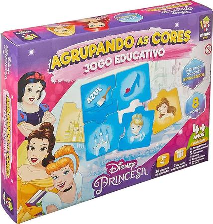 Jogo Disney Princesas Agrupando as Cores - Jogos Educativos