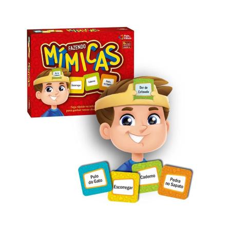 Jogo De Adivinhação Fazendo Mímicas Super Jogos Pais e Filho