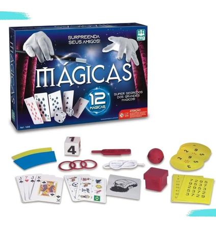 Jogo Kit 12 Magicas Criança Truques Cartas Nig Brinquedos - Jogos de Mágica  - Magazine Luiza