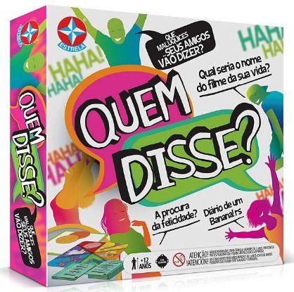 Jogo Divertido Quem Disse? Estrela Perguntas E Respostas - Loja de  Brinquedos