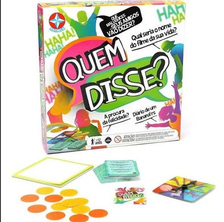 Jogo Divertido Quem Disse Estrela Perguntas E Respostas - Outros Jogos -  Magazine Luiza