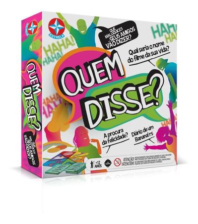 Jogo Divertido Quem Disse? Estrela Perguntas E Respostas - Loja de