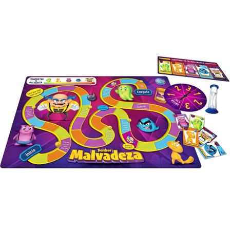 Jogo de Tabuleiro Infantil - Senhor Malvadeza - Pais e Filhos