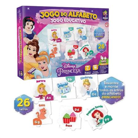 Brinquedo Educativo Princesas Jogo Do Alfabeto