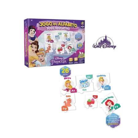 Jogo das Letras Princesas Disney Mimo Toys - Jogos Educativos - Magazine  Luiza