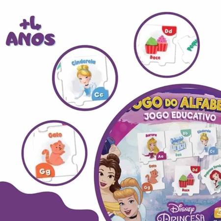 Jogo Das Letras Educativo Princesa Disney 26 Letras TemÁtico - Mimo - Jogos  Educativos - Magazine Luiza