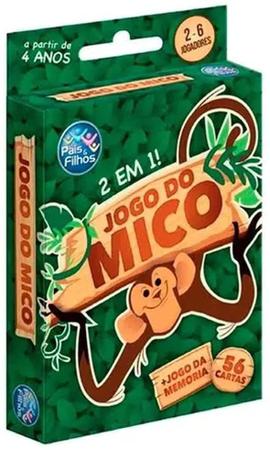 Jogo Do Mico + Jogo Da Memória 56 Cartas 2 Em 1 Pais Filhos - Babu