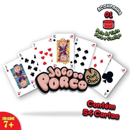 Jogo De cartas Jogo Do Porco Pais & Filhos 0864 54 cartas em