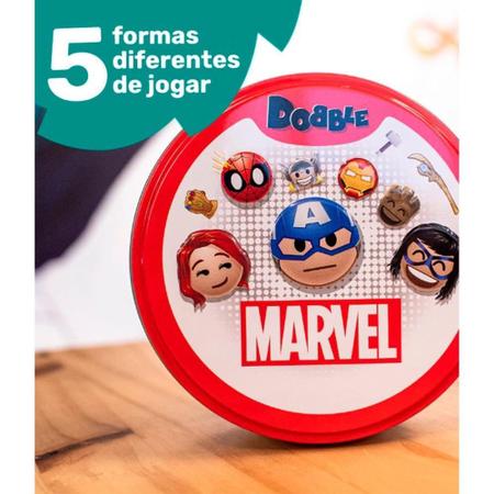 Imagem de Jogo Dobble: Marvel Emoji, Galápagos Jogos - DOB019