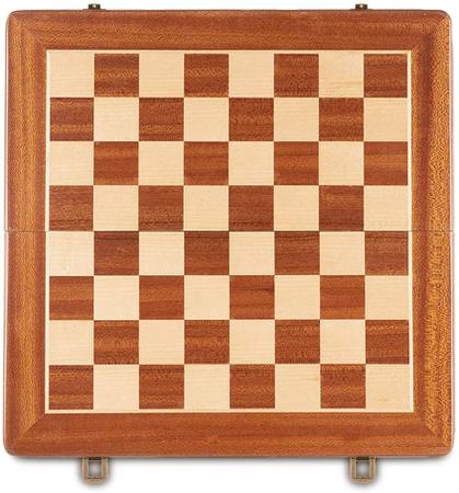 Peças e tabuleiro dobrável de xadrez de madeira - Staunton 5