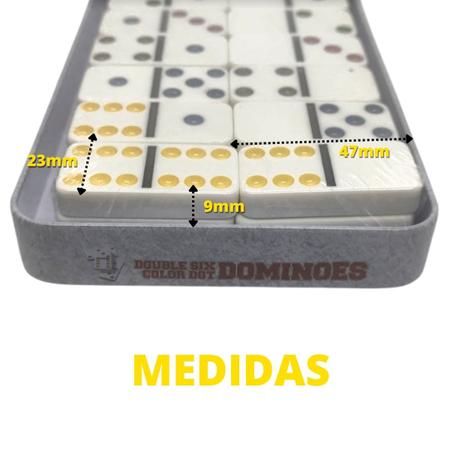 Ogo domino profissional classico tabuleiro com estojo 28 pecas