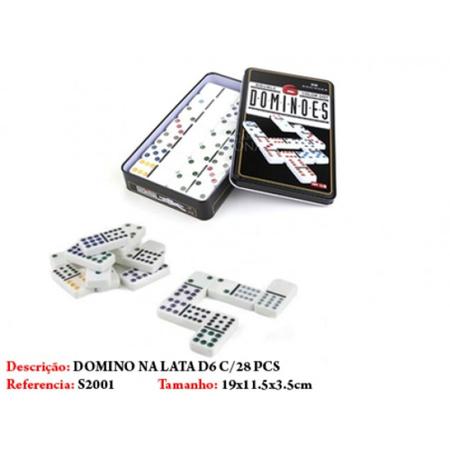 Jogo Domino Profissional Colorido 28 Peças Com Estojo Metal, Magalu  Empresas