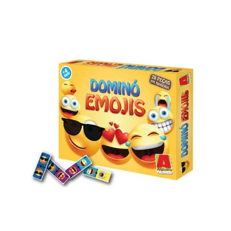 Jogo Dominó Emojis - Algazarra - Jogo de Dominó, Dama e Xadrez - Magazine  Luiza