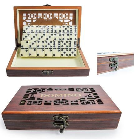 Kit Jogo de salão 1 Jogo de domino profissional 28 peças e 2 baralhos 100%  plástico lavável - Caerus - Jogo de Dominó, Dama e Xadrez - Magazine Luiza