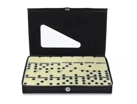 Ogo domino profissional classico tabuleiro com estojo 28 pecas