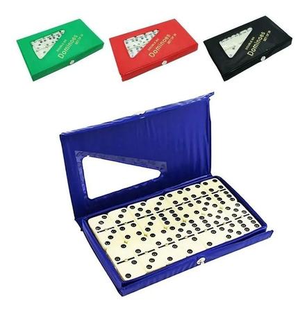 Kit Jogo de salão 1 Jogo de domino profissional 28 peças e 2