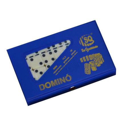 jogo domino 6,5 mm professional de osso com estojo 28 peças - Home & More -  Jogo de Dominó, Dama e Xadrez - Magazine Luiza