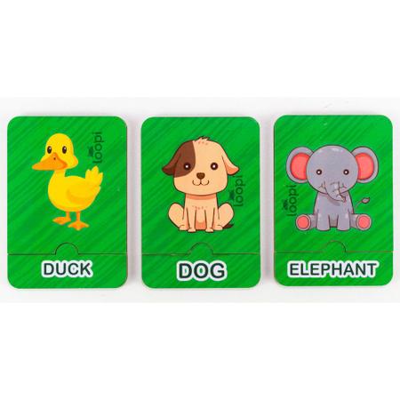 Jogo dos Bichos - Inglês - P0005 - Loopi Toys - Kits e Gifts