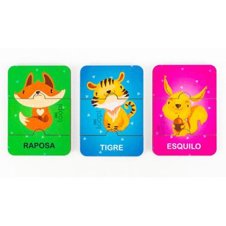 Jogo dos Bichos - Inglês - P0005 - Loopi Toys - Kits e Gifts