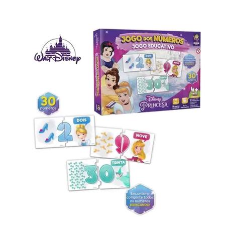 Jogo Números Princesas Disney Mimo Brinquedos - 2022