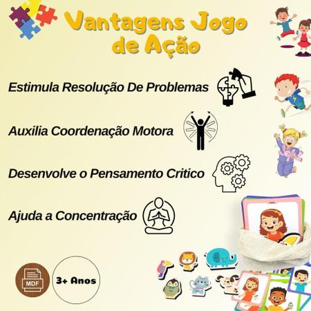 Jogo Educativo Ação Brincadeira Infantil Divertida Criança